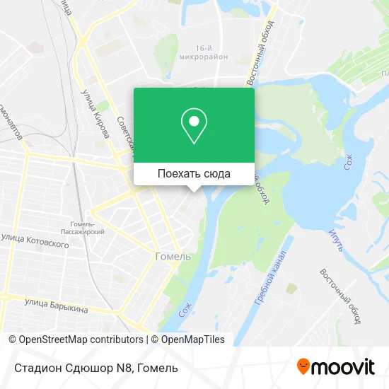 Карта Стадион Сдюшор N8
