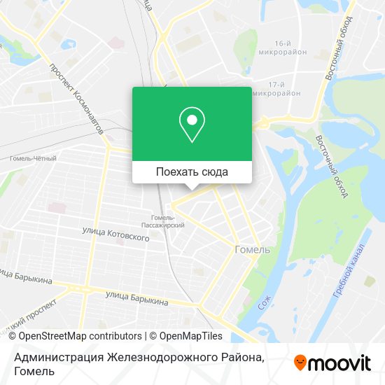 Карта Администрация Железнодорожного Района