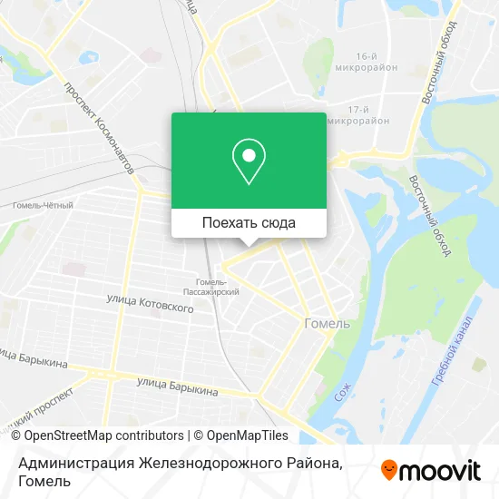 Карта Администрация Железнодорожного Района