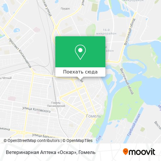 Карта Ветеринарная Аптека «Оскар»