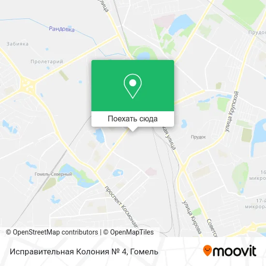 Карта Исправительная Колония № 4