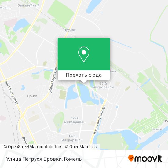 Карта Улица Петруся Бровки