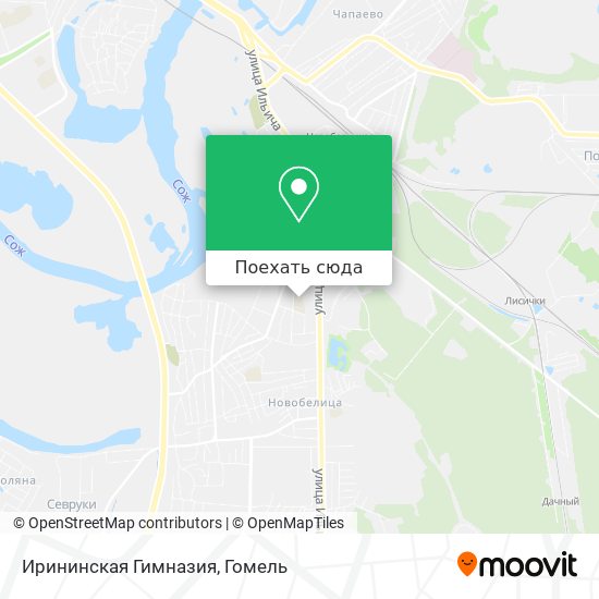 Карта Ирининская Гимназия