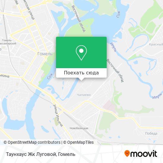 Карта Таунхаус Жк Луговой