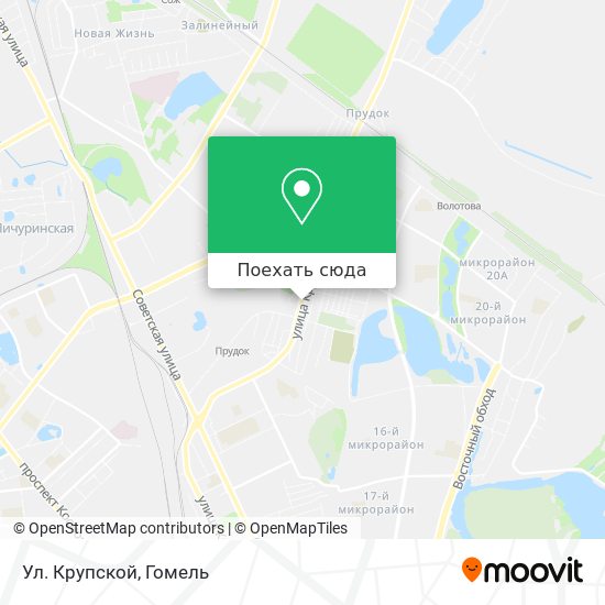Карта Ул. Крупской