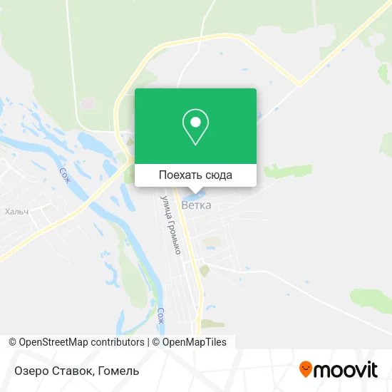 Карта Озеро Ставок