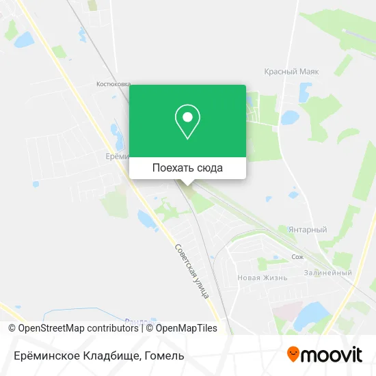 Карта Ерёминское Кладбище