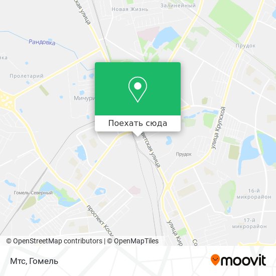 Карта Мтс