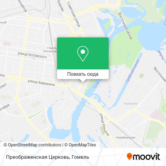 Карта Преображенская Церковь