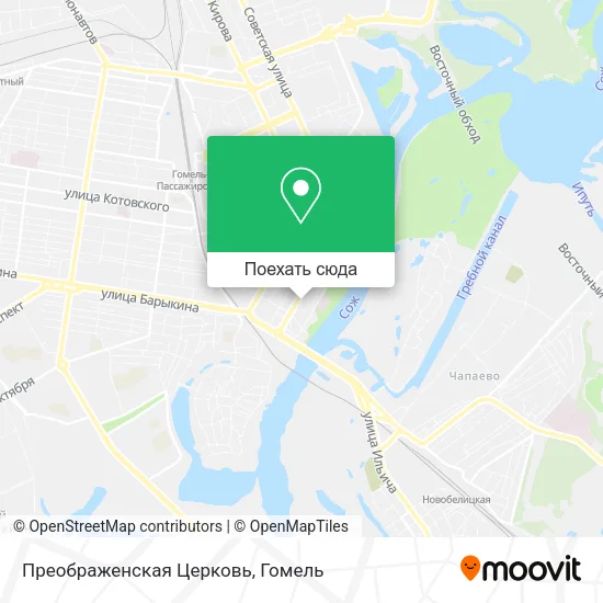 Карта Преображенская Церковь