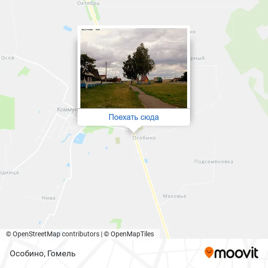 Карта Особино