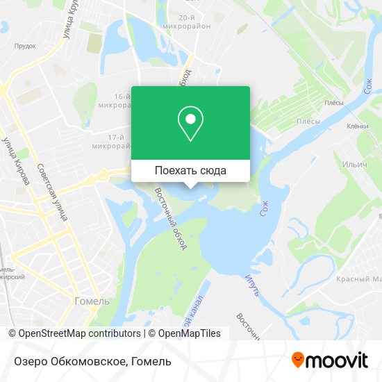 Карта Озеро Обкомовское