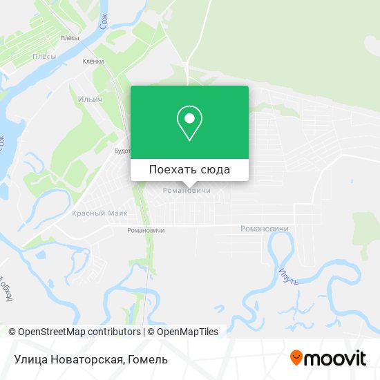 Карта Улица Новаторская