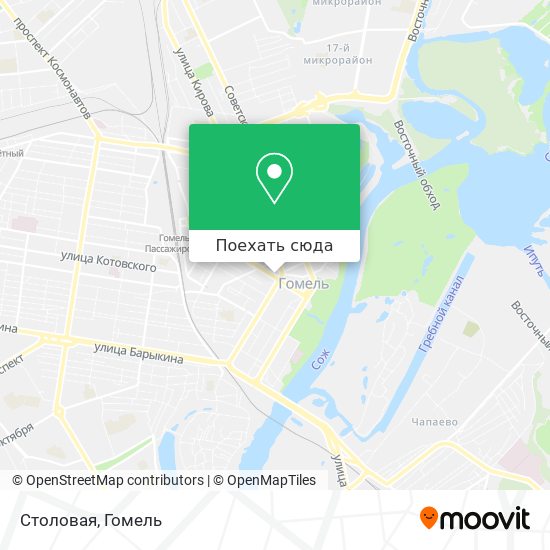 Карта Столовая