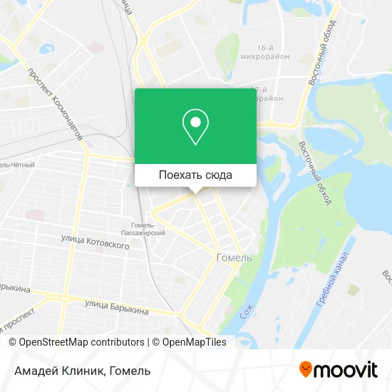 Карта Амадей Клиник