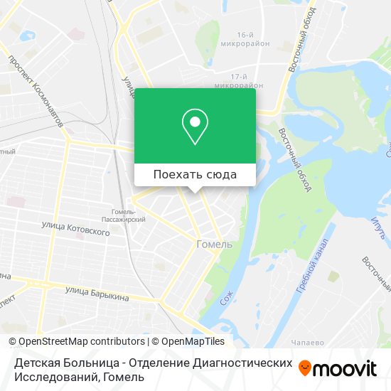 Карта Детская Больница - Отделение Диагностических Исследований