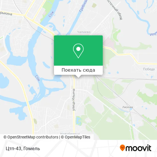 Карта Цтп-43