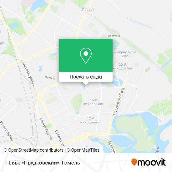 Карта Пляж «Прудковский»