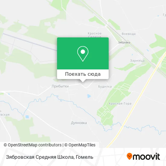 Карта Зябровская Средняя Школа