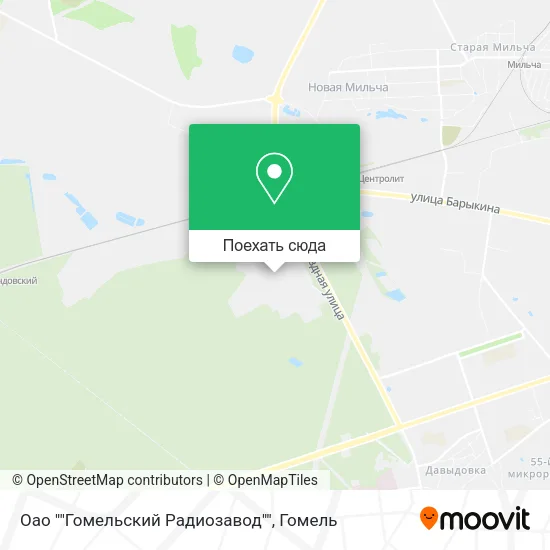 Карта Оао ""Гомельский Радиозавод""