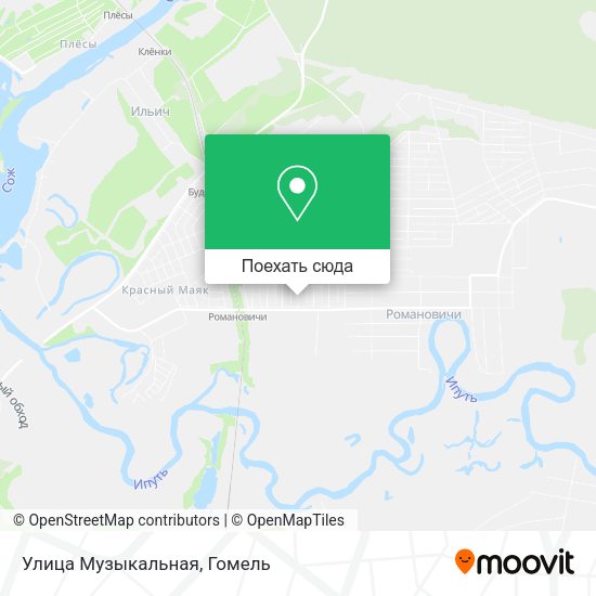 Карта Улица Музыкальная