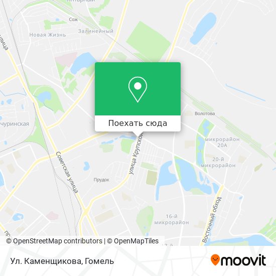 Карта Ул. Каменщикова