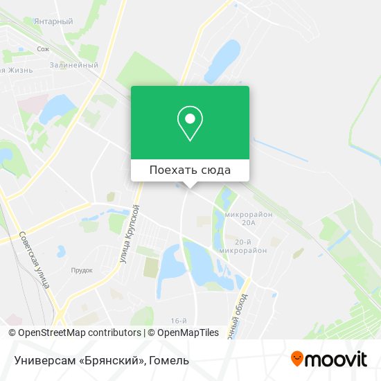 Карта Универсам «Брянский»