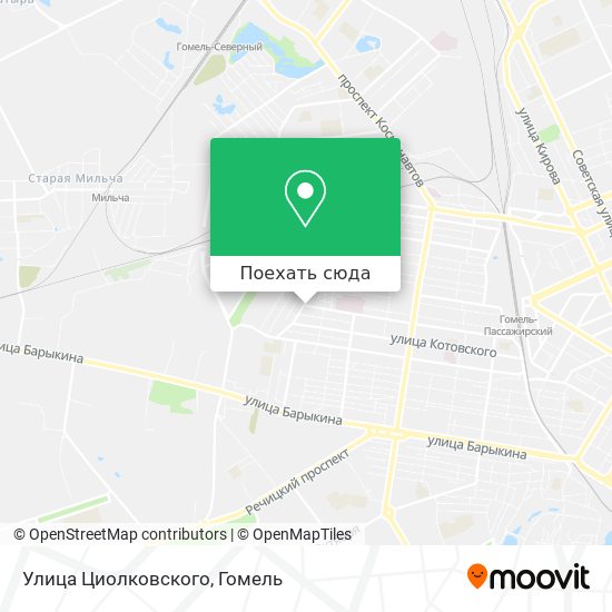 Карта Улица Циолковского