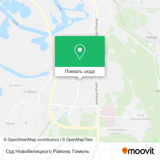Карта Суд Новобелицкого Района