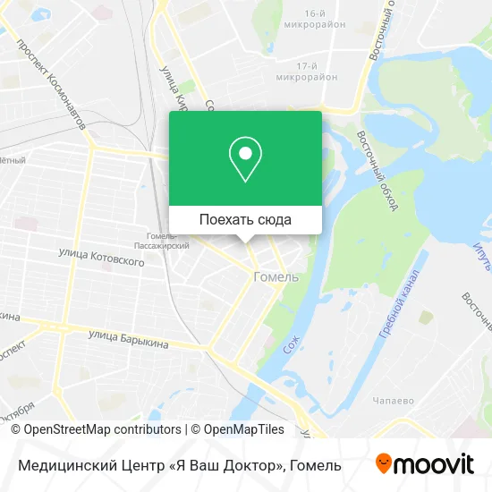 Карта Медицинский Центр «Я Ваш Доктор»