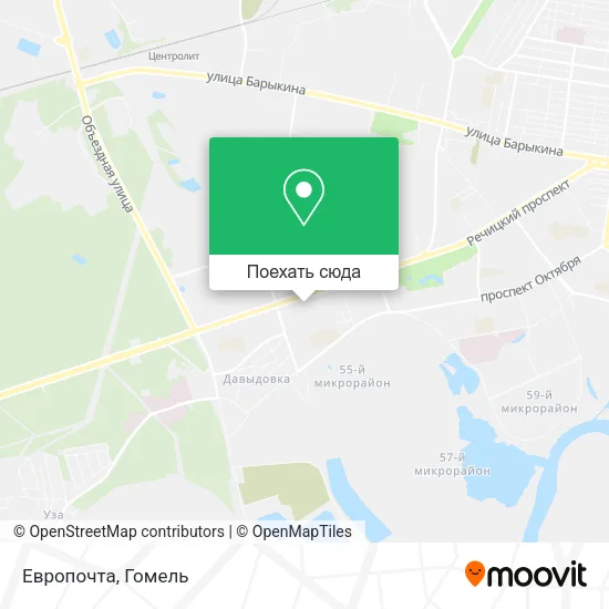 Карта Европочта