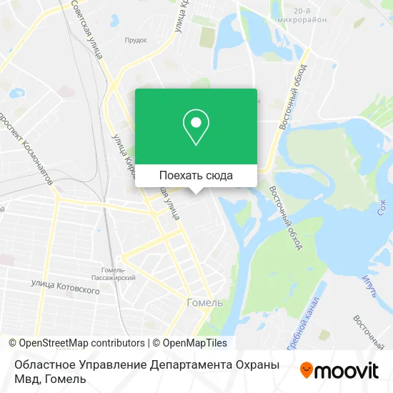 Карта Областное Управление Департамента Охраны Мвд