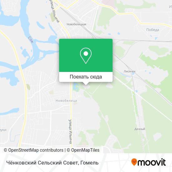 Карта Чёнковский Сельский Совет