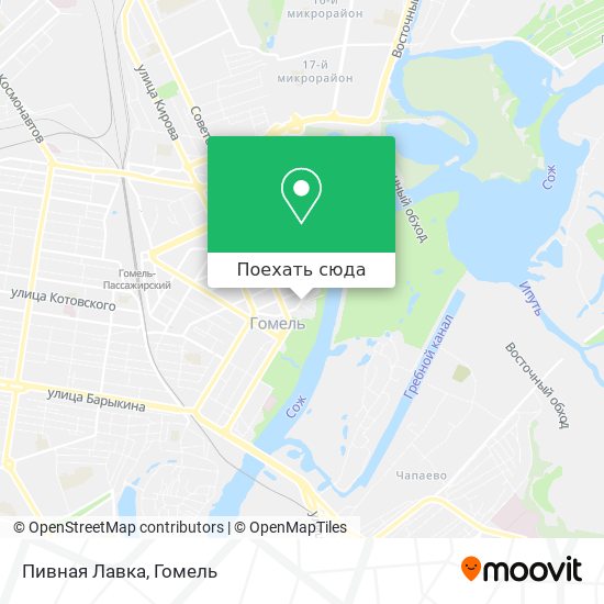 Карта Пивная Лавка