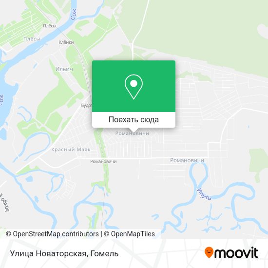 Карта Улица Новаторская