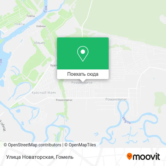 Карта Улица Новаторская