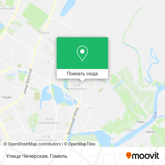 Карта Улица Чечерская