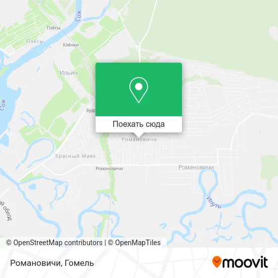 Карта Романовичи