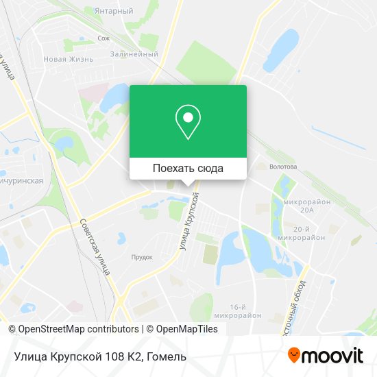 Карта Улица Крупской 108 К2