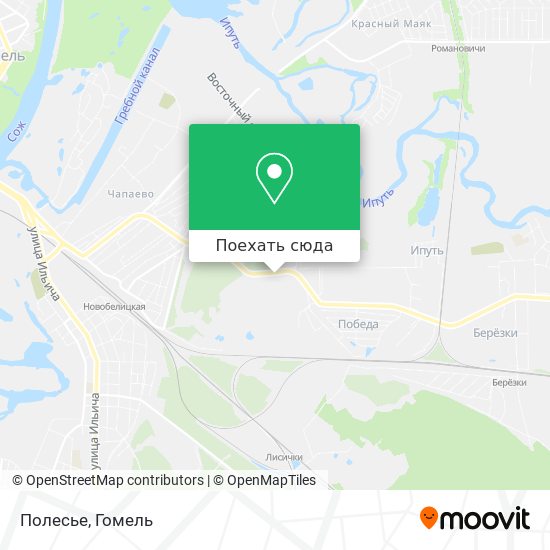 Карта Полесье