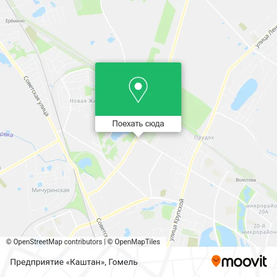 Карта Предприятие «Каштан»