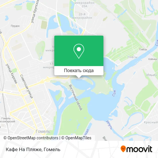 Карта Кафе На Пляже