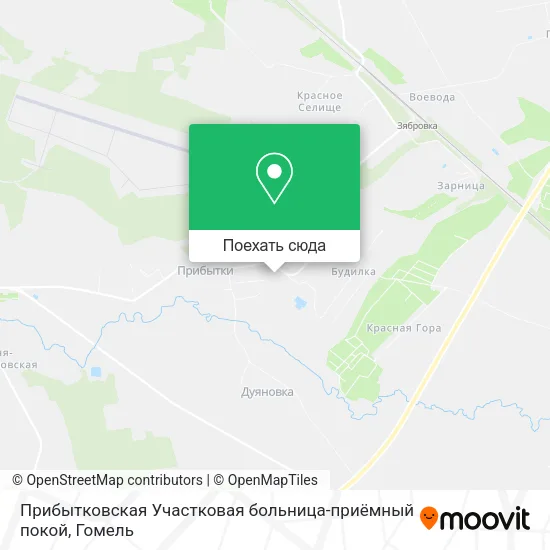 Карта Прибытковская Участковая больница-приёмный покой
