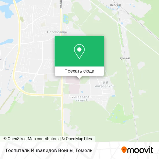 Карта Госпиталь Инвалидов Войны