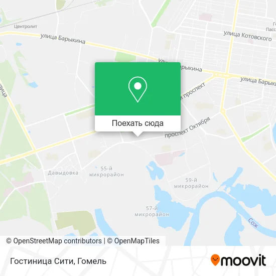 Карта Гостиница Сити