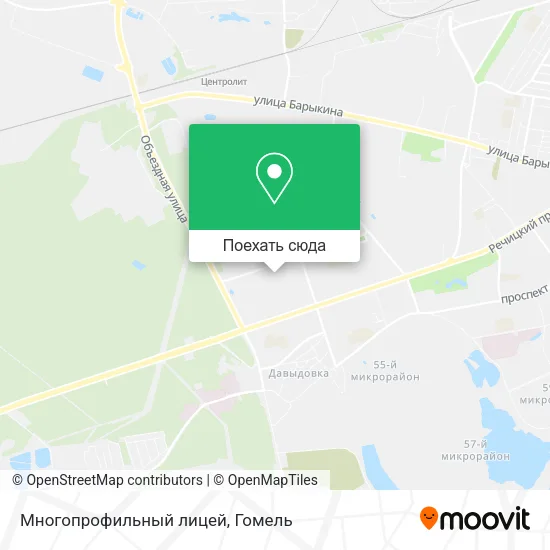 Карта Многопрофильный лицей