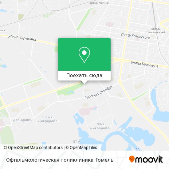 Карта Офтальмологическая поликлиника