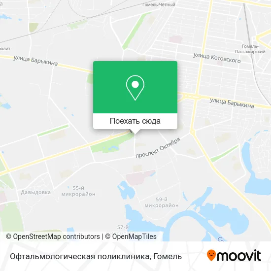 Карта Офтальмологическая поликлиника