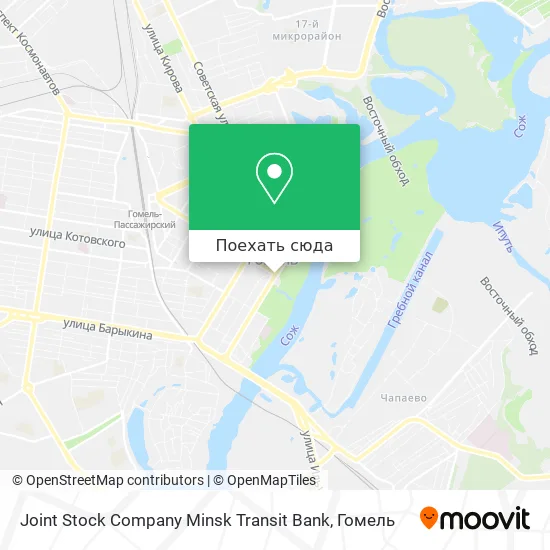 Карта Joint Stock Company Minsk Transit Bank