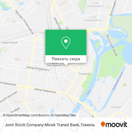 Карта Joint Stock Company Minsk Transit Bank